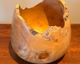 D.G. Schindler hand carved box elder wood bowl