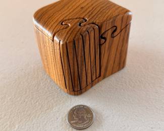 Don Rupard wood “puzzle” jewelry box