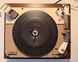 Vintage Garrard Laboratory Series Type A Turntable, Untested.  This does come with a custom made Smokey black acrylic top