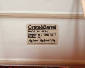 Two vintage Kyohdoh Ikebana white ceramic vases, vintage ceramic tray by Mimi Robinson for Crate & Barrel, vintage cast iron Robert Welch candlestick and more