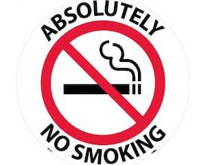 No smoking in or around the sale - thank you for cooperating!