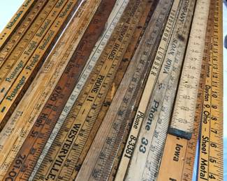 Antique Advertising Yard Sticks