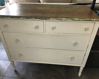 Vintage Wood Shabby Chic Dresser