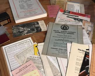 A selection of Vintage/Antique Firearms Ephemera