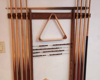cue stick rack