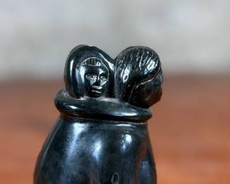 “Mother and Child”, a soapstone sculpture by listed Canadian artist, Philip Thorn. Signed underneath as shown in photos and measures, 5” H.