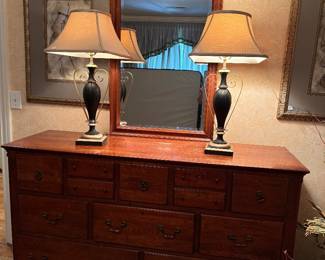 	#44	Bob Timberlake dresser with mirror 60x19x36	$325 				