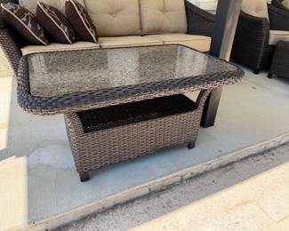 	#97	Outdoor wicker coffee table	 SOLD	