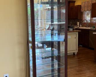	#41	Lighted display cabinet "as is" needs key 24x12x76	$100 				