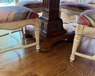 	#39	Antique oak table with 6 chairs "As is Top" 54x30	 $175.00 		
