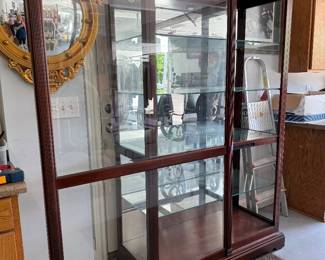 	#74	Large display cabinet 47x20x79	 $150.00 				