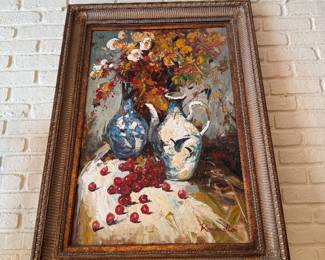 	#27	Large, Original Painting by Romanello 	 $250.00 				