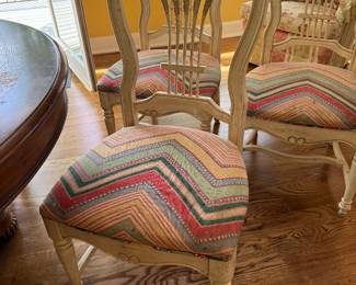 	#39	Antique oak table with 6 chairs "As is Top" 54x30	 $175.00 		