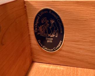 	#51	Lillian Russel Davis Cabinet Chest of Drawers 38x21x47	 $975.00 				