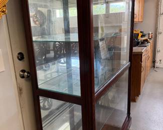	#74	Large display cabinet 47x20x79	 $150.00 				
