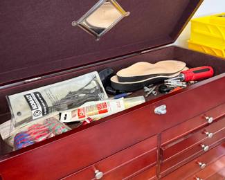 	#75	Wood tool chest 24x11x18	 $140.00 				