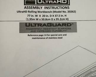 	#79	Ultra Guard rolling Workbench with Vise	 $500.00 				