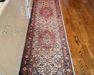 	#58	Hand Knotted Runner  11.5'x2.5'	 $250.00 				