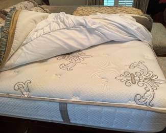 	#55	King bed with mattress and under bed drawer storage 	 $375.00 				