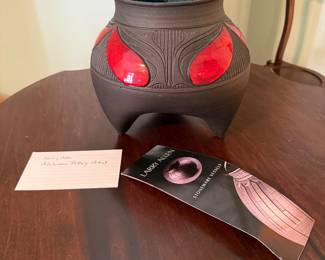 	#46	Larry Allen Stoneware Vessel Alabama pottery	 $95.00 				