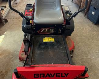 	#87	Gravley ZT34 Model# 915910	 $1,750.00 				