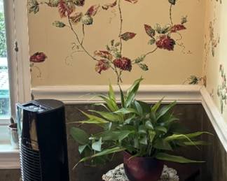 Narrow Tall Chest of Drawers FruitThemed, Swivel Tower Fan, Antique Collectible Mr. Henry Beldons Printed Frame