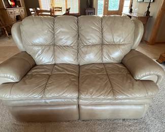 Benchcraft Leather Loveseat Recliner