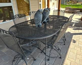 Meadowcraft Table and 6 Chairs