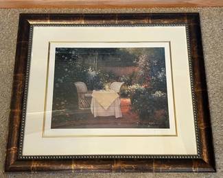 Seriolithograph on Paper by Sergon "Garden Pleasures"