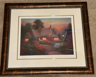 Seriolithograph on Paper by Sergon "Evening Glow"