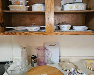 Pyrex, Corning ware, kitchen items