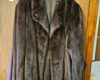 Mink fur coat