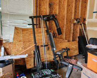 Work equipment needs assembly has weights