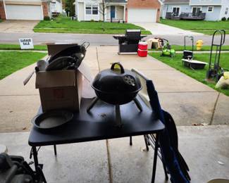 Table grill and some other items 