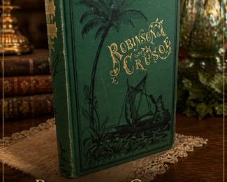 Robinson Crusoe by Daniel Defoe printed in 1873