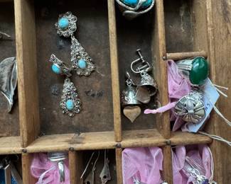 Sterling Silver Jade, Amethys, Rose Quartz, Blue Topaz  