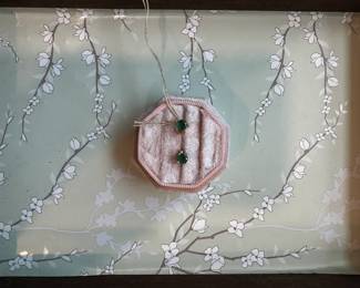 14kt Yellow Gold and Emerald Stud earrings