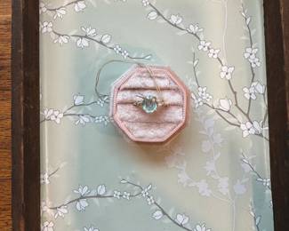 14kt Yellow Gold and Blue Topaz Ring