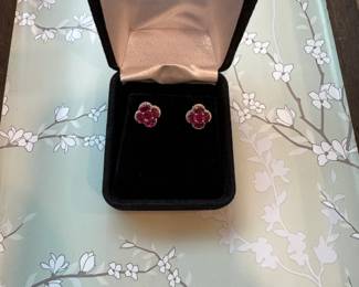 Pink Sapphire earrings