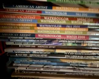 SOOO many magazines and art books 
