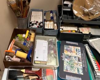 When I say we ahve a ton of art supplies we really do.
