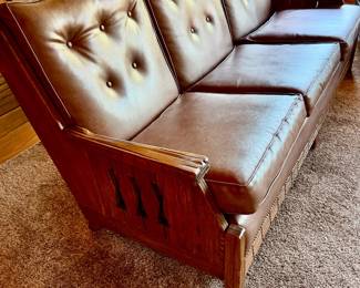 Ranch Oak high quality leather sofa