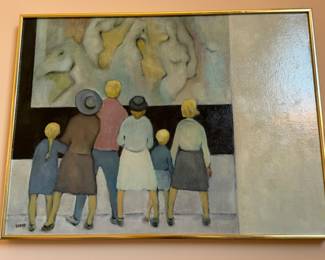 Oil on canvas painting