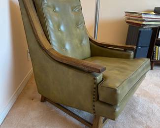 Vintage Ranch Oak leather arm chairs