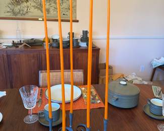 Very rare Dansk centerpiece and candles!   