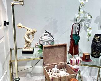 Vintage Brass Nesting Tables