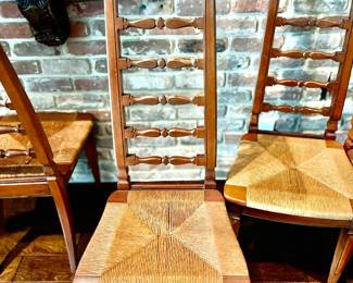 Vintage high back chairs 