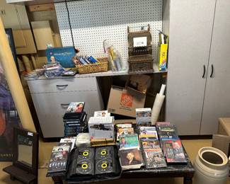 Book and Music CD’s, DVD’s and Black Marble Coffee Table