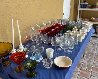 Fenton Glassware, Milk Glass Candle Sticks Holders, Glassware