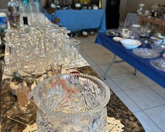 Crystal Bowl and Glassware